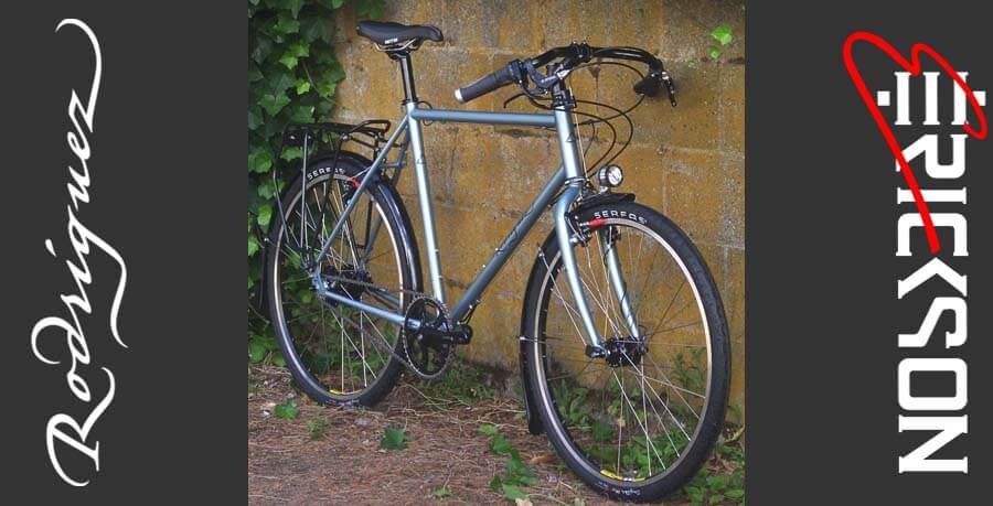 Rohloff commuter bicycle with moustache bars